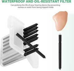 Hearing Aid Wax Filters for Phonak and Unitron – 4 Pack for Lifespan