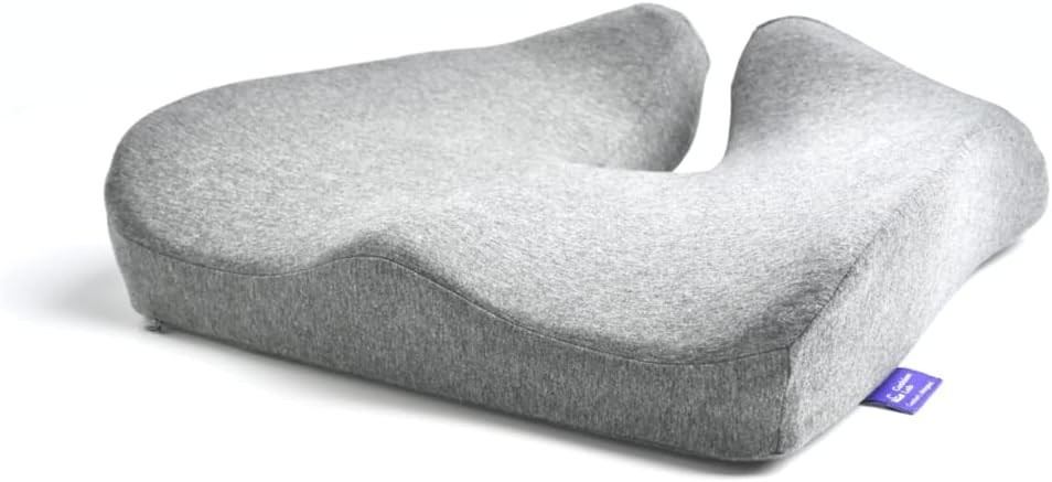 C CUSHION LAB Pressure Relief Memory Foam Seat Cushion Light Gray- USED