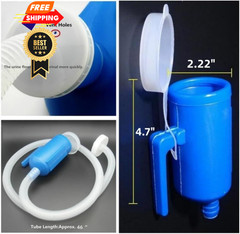 YUMSUM 3000ML Large Male Urinal,YUMSUM Portable Mens 3000 ML, Blue With Hose
