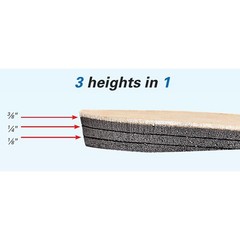 AliMed Adjustable Heel Lift Beige / Black Medium 2970003763