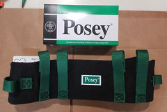 Posey 6537Q Transfer Belt, Gait Belt 55″ Green & Black