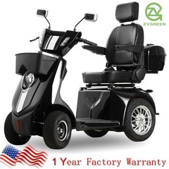 1000W 4-Wheel Heavy Duty Mobility Scooter for Seniors 40 miles 15 mph 500lbs