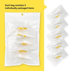 Catheter Valve 5 Pack – Sterile, Single-Use Urine Drainage Valves with Safety Le