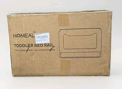 HOMEAL Bed Rail for Toddlers, 59in Swing Down Baby Bed Rail Guard, Toddler WHITE