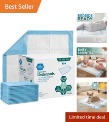 Medpride 100-Count Disposable Underpads 17“ x 24“ – Super Absorbent Protection