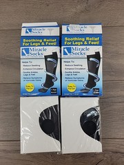 2 PACK | Miracle Socks Anti-Fatigue Compression Socks Unisex size S/M New