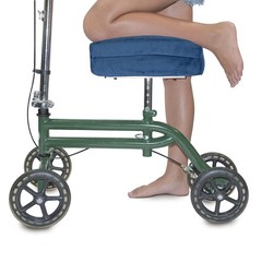 Top Glides Special Edition Memory Foam Knee Walker Pads (Dark Blue)