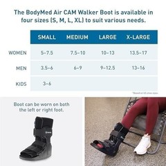 BodyMed Air CAM Walking Boot, XS S M L XL – Adjustable and Shock-Absorbing…