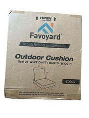 Favoyard Outdoor Seat Cushion Set 24” x 24” Waterproof & Fade Proof. 2D005