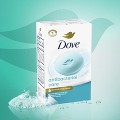 Dove Beauty Bar Soap Antibacterial Care 6 Count For Clean Moisturized Skin