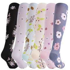 (6 Pairs) Compression Socks Knee High 15-20mmHg Graduated Support Men’s Women’s