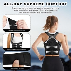 Back Brace Posture Corrector for Women and Men, Adjustable Shoulder Straighte…