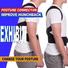 Men / Women Adjustable Posture Corrector Back Support Shoulder Back Brace Belt
