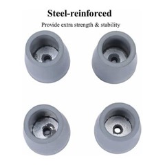 4x Rubber Walker Tips 1-1/8“ for Commodes Shower Chairs Walking Sticks Cane C71