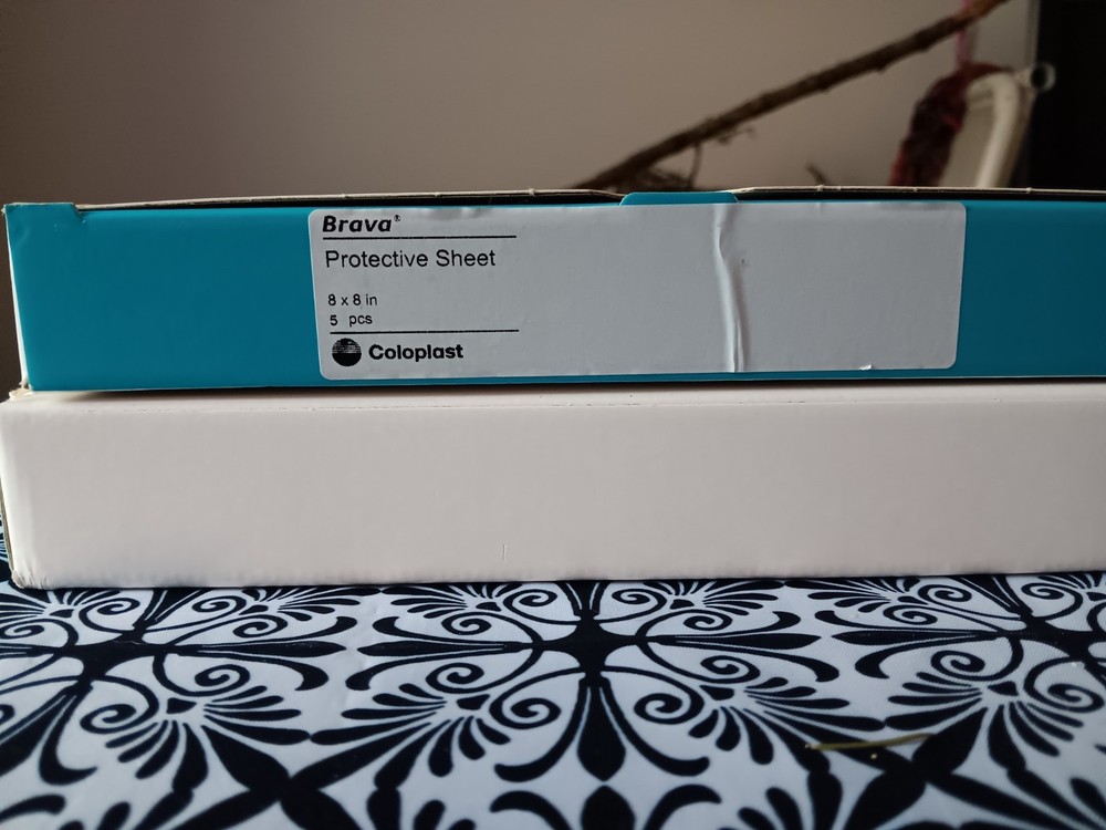 Coloplast Brava Protective Sheet Skin Barrier 8 x 8 in, 5 Pack Sheets