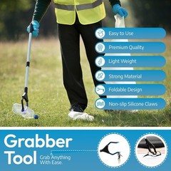 Versatile 32-Inch Magnetic Reacher Grabber Tool – Compact & Easy to Store