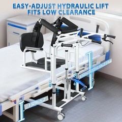 Irtme Hydraulic Patient Lift Transfer Chair, Home Care Mobility Transfer Chair