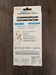 Copper Fit Energy Plus Compression Socks Black Size L/XL Unisex