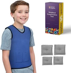 Special Supplies Weighted Sensory Compression Vest Calming & Supportive XX-Small