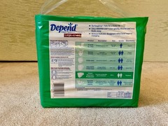 VINTAGE DEPEND Fitted Maximum Protection Adult Diapers – LARGE – 1 Bag