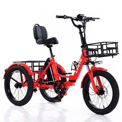 Daibot Adult Removable Battery Cargo Basket 350W Fold Mobility Trike 3 Wheel