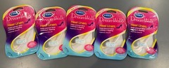 5 Pk Dr. Scholls Dream Walk Heel Liners-Improves Shoe Fit-Clear Gel