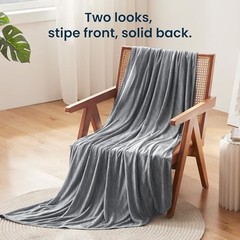 Nanotex Cooling Blanket for Hot Sleepers, Double-Sided Cold King Dark Grey
