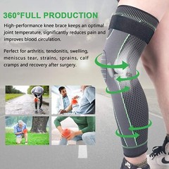 Full Long Knee Brace Leg Compression Sleeve Meniscus Tear Arthritis Joint Pain