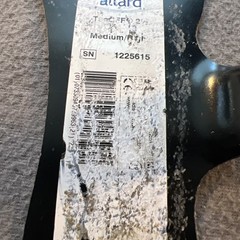 ALLARD TOE OFF 2- 1/2 AFO Medium Right Black Ankle Foot Orthosis Drop Foot READ