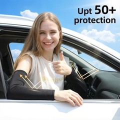 2 Pairs UV Compression Arm Sleeves, Cooling Sun Protection for Sports