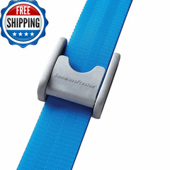 Sammons Preston Quick Clean Gait Belt 72 Long Blue Polyethylene Buckle Secure