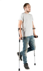 PEPE Mobility – Forearm Crutches for Adults (x2 Units, Open Cuff), Adjustable
