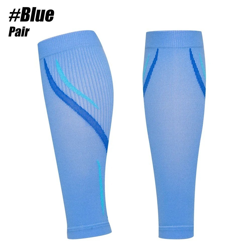 1 Pair Calf Compression Sleeves 20-30 mmHg Footless Socks for Men Women