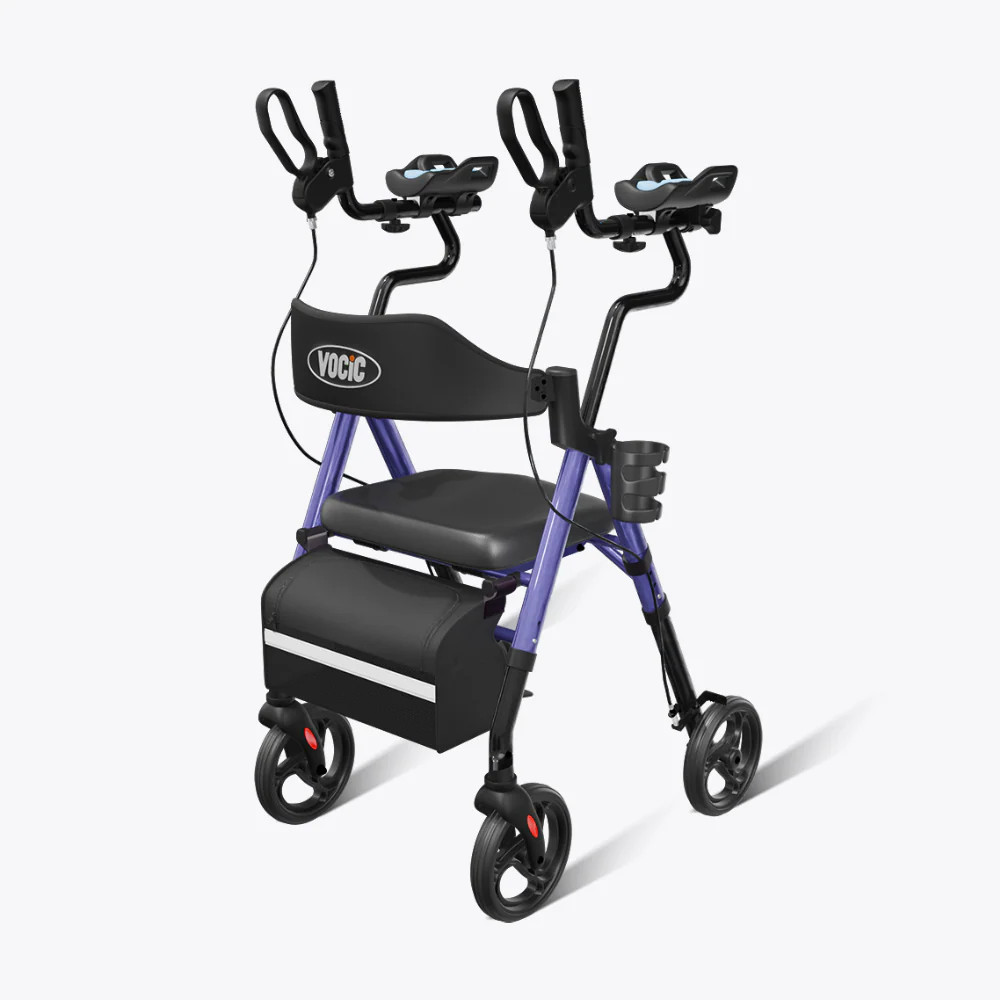 Z22 Upright Walker with Adjustable Armrests Purple