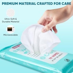 Adult Bathing Wipes 100 Count Extra Thick 8×12 Inch Disposable Body Cleansing