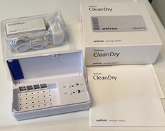 NWT Unitron CleanDry Hearing Aid Dryer & Dehumidifier UV-C Sanitizer Never Used!