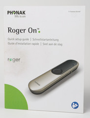Phonak Roger On V2 Hearing Aid Microphone + Dock Charger TV Cable – UPGRADED
