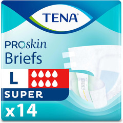 TENA Proskin Incontinence Super Briefs, Adult Diapers, Super Absorbency, Bladder