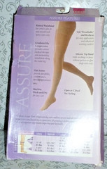 MEDIVEN ASSURE OPEN TOE CALF HIGH SIZE S 30-40 BEIGE COMPRESSION LEG WEAR ####