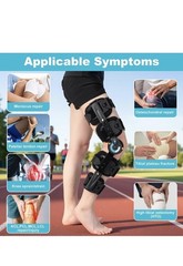 ROM Knee Brace, Hinged Immobilizer for ACL, MCL & PCL Injury, Fits Left or Right