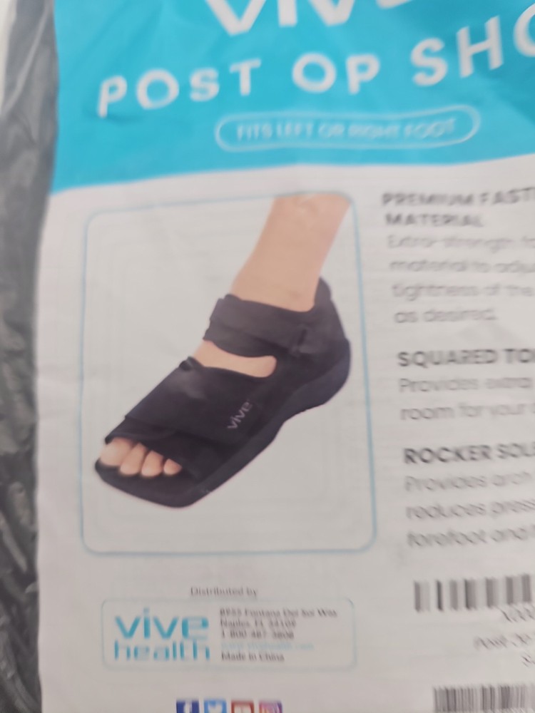 Vive Post Op Shoe Size Large – New Medical Walking Boot Foot Recovery Large