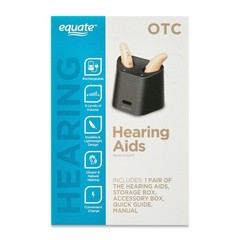 Equate Rechargeable Over-the-Counter Hearing Aids, Noise Reduction,