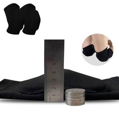 Medium Black Elastic Knee Brace – Breathable Support for Volleyball & Dance