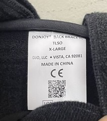 Donjoy Back Brace II TLSO X-Large XL 11-1585-5 (50″-55″) – UNUSED
