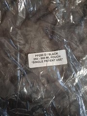 Wolf-Pak Infusion Pump Pouch Black Capacity 250-500 ml