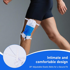 1000Ml Catheter Leg Bags, Urinary Drainage Bag for Men Women with Anti-Reflux Va