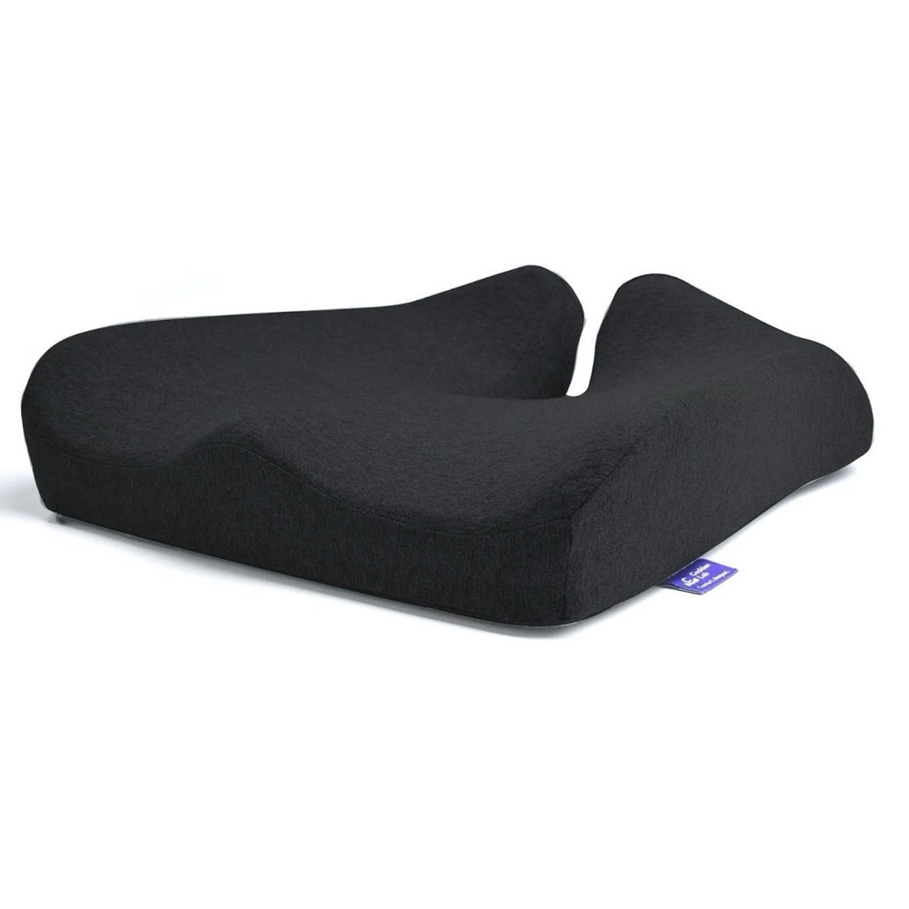 C CUSHION LAB Patented Pressure Relief Seat Cushion for Sitting, Black, OB