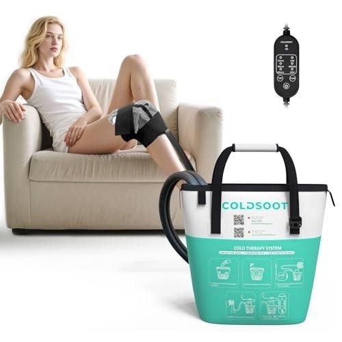 Cold Therapy Machine w Timer Ice Circulation Compression Pad Portable