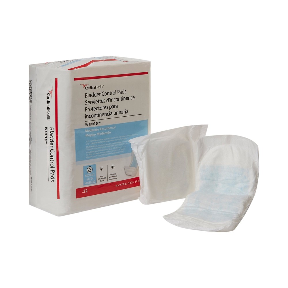 Cardinal Health Bladder Control Pads Wings 4″ x 975″ CA of 132