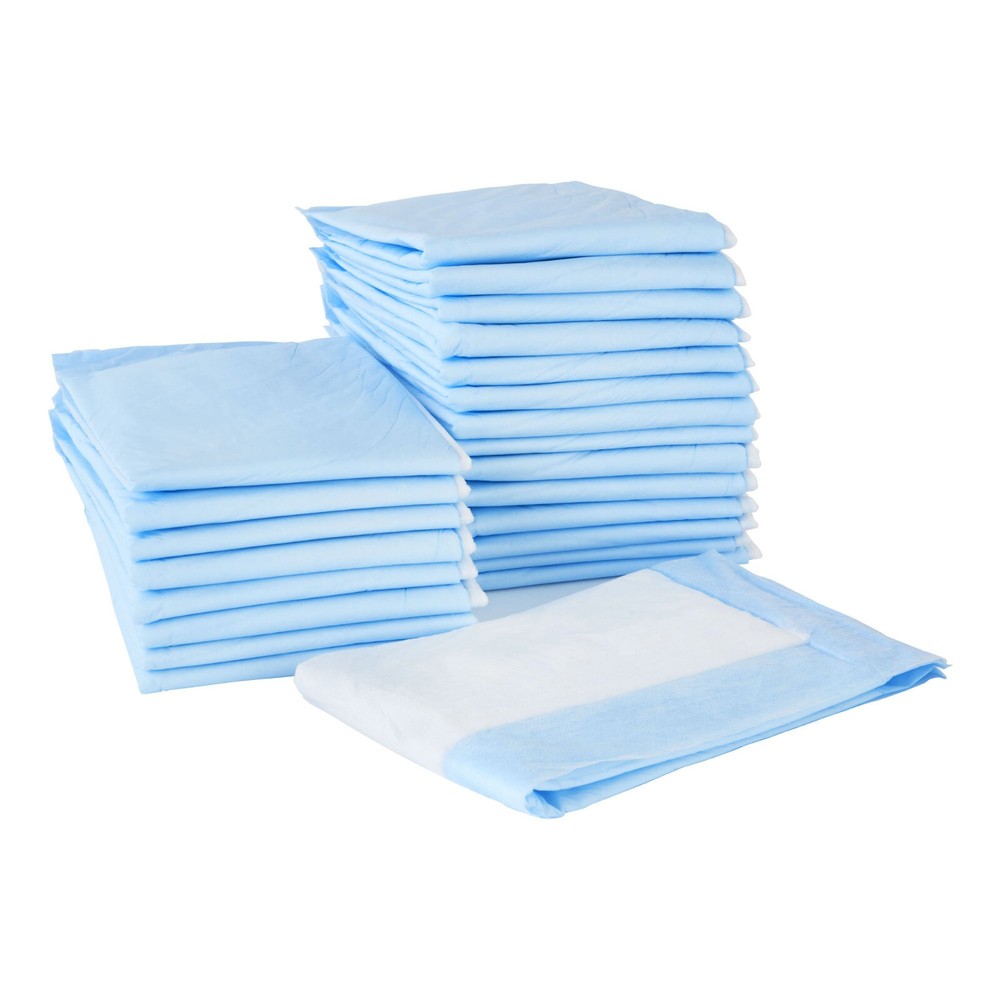 200/Case Simplicity Underpad 23 X 24 Disposable Blue Pads Fluff Based, Poly Back
